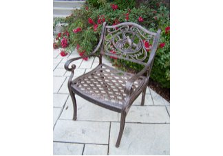 Hummingbird Arm Chair Antique Bronze