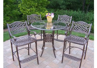 Hummingbird Mississippi 5pc Bar Set Antique Bronze