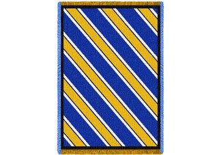 Spirit Blue/Gold/White Throw Blanket