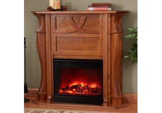 Cross Loop Electric Fireplace