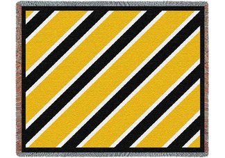 Spirit Black/Gold Throw Blanket