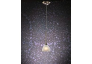 1 light mini pendant with brushed nickel finish
