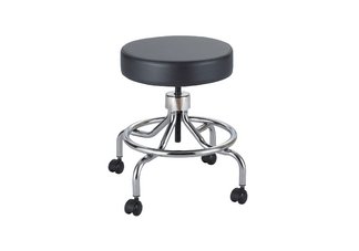 Black Lab Stool, Low Base with Screw Lift