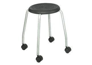 Black Stack-N-Roll Stool (Qty.2)