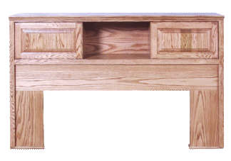 Traditional Golden Oak Queen Headboard