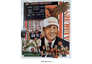 Commemorative Auburn Poster