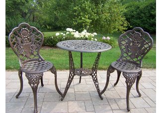 American Eagle 3pc Bistro Set Antique Bronze