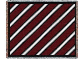 Spirit Burgundy/Black Throw Blanket