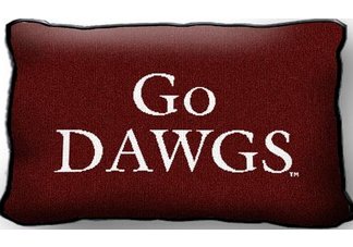 Univ of Georgia Go Dawgs Pillow