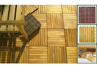 Plantation Teak (Acacia Hardwood) - 8 Slat
(Box of 10 Tiles)