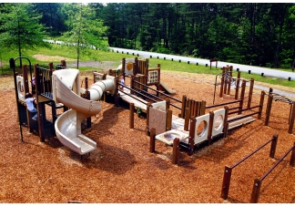 Large Wood ADA Playground