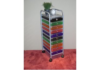 10 Drawer Rolling Storage