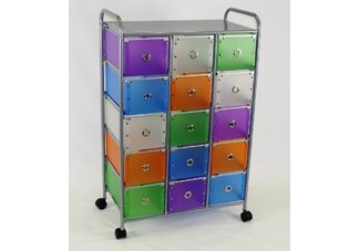 Medium 15 Drawer Rolling Storage