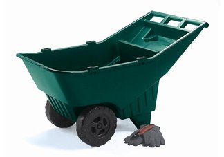 lawn cart, rubbermaid lawn cart, wheelbarrow, wheelbarrows, plastic wheelbarrow, two-wheel wheelbarr