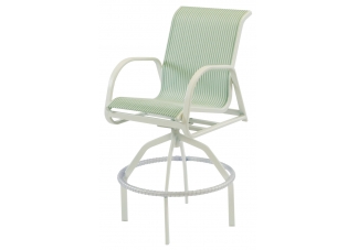 Ocean Breeze Sling Swivel Bar Chair