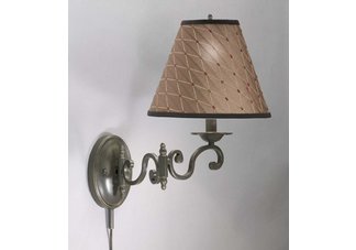 Swing Arm Plug in Lamp with Olde Bronze finish