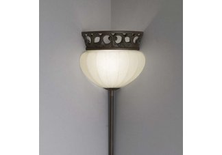 Corner Pin up plug in Lamp with Legacy Bronze finish