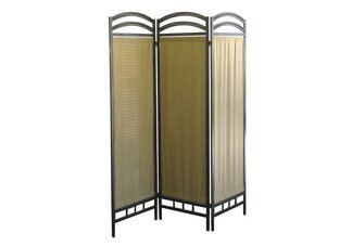 3-Panel Room Divider - Pewter