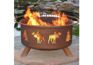 Moose & Trees Fire Pit