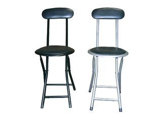 Black Folding 2-pc. Chair Set