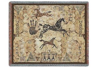 Tlalocs Tribe Tapestry Throw