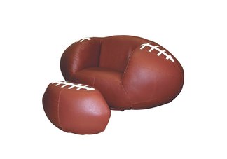 Football Chair & Ottoman Set
