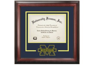 University of Michigan Spirit Diploma Frame