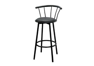 Set of 2 Swivel Barstools - Black (29