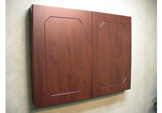 Traditional Laminate Visual Board Cabinet 36x48 (Dark Cherry)265