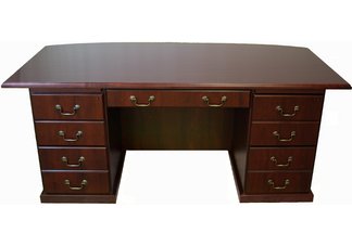 Traditional Laminate Bow-Front Desk295