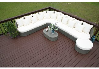 Madeira All Weather Resin Wicker Sectional
