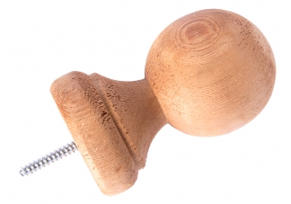 4.5 Inch Wood Ball Finial