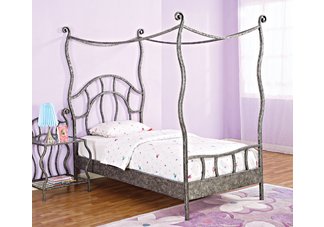 Parisian Twin Size Canopy Bed