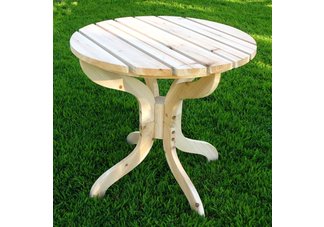 Round Adirondack Side Table