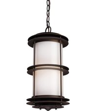 1 Light Outdoor Pendant In Clay Bronze