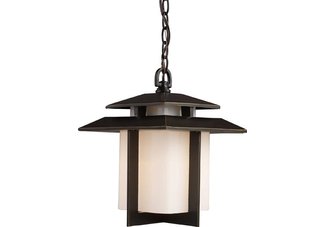 Kanso 1 Light Outdoor Pendant In Hazelnut Bronze