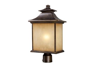 San Gabriel 1-Light Outdoor Post Light In Hazelnut Bronze