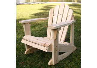 Kids Classic Natural Adirondack Rocker