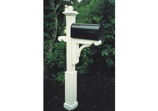 5x5x7 Elegant Mailbox Post with Raised Panel Sleeve
