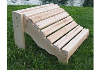 Curved Natural Adirondack Ottoman