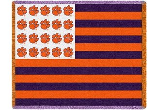 Clemson Univ Flag Throw