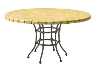 Cast aluminum furniture, dining table, outdoor patio furniture, garden dining table