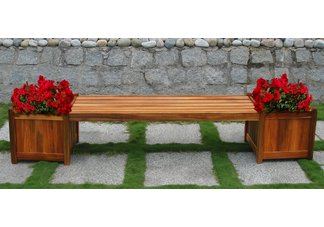 Bench & Flower Box Combo
