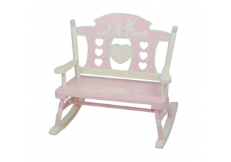 Rock-A-My-Baby Double Bench Mini Rocker