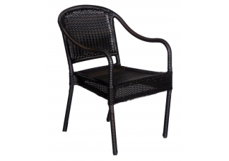 Wicker Round Back Dining Chair