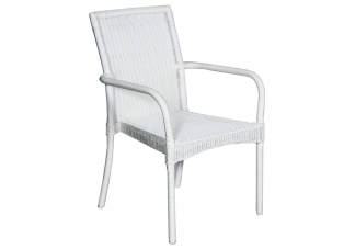 Wicker Square Back Dining Chair
