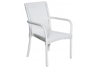 Wicker Square Back Dining Chair