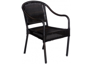 Wicker Round Back Dining Chair