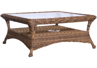 Tortuga Wicker Chat Table