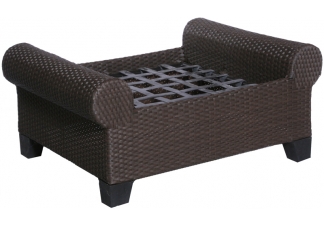 Emilia Wicker Ottoman